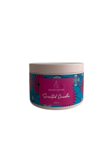 smoked oud & grapefruit adire candle by shishscentury